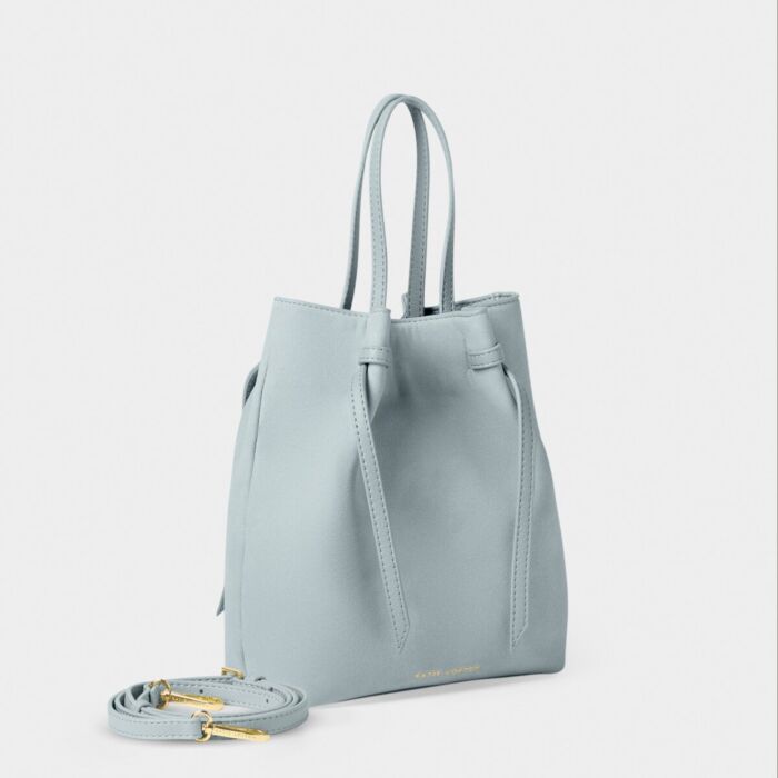 Katie Loxton Celina Suedette Bucket Bag - Blue Mist Suede